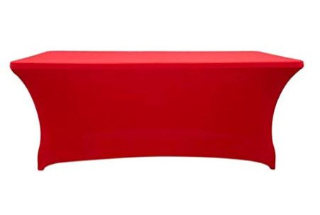 Stretch tablecloth for table , Red rental in Milan Italy